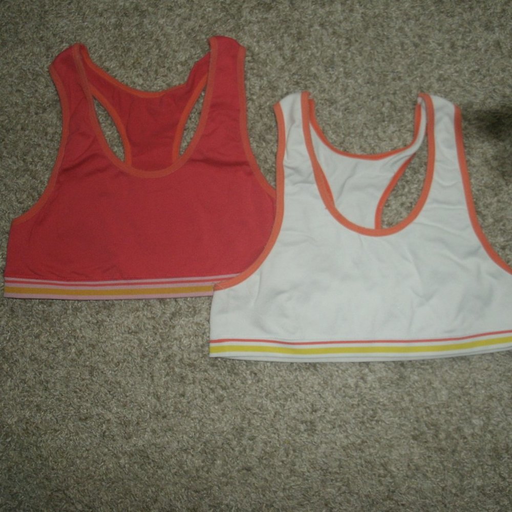 Pre owned 2 sports bras For girls (No padding)